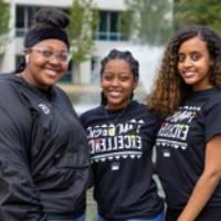 Black Excellence 2020 students posing outside